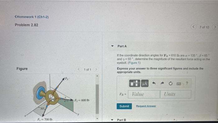 Solved Part A If the coordinate direction angles for F3 | Chegg.com