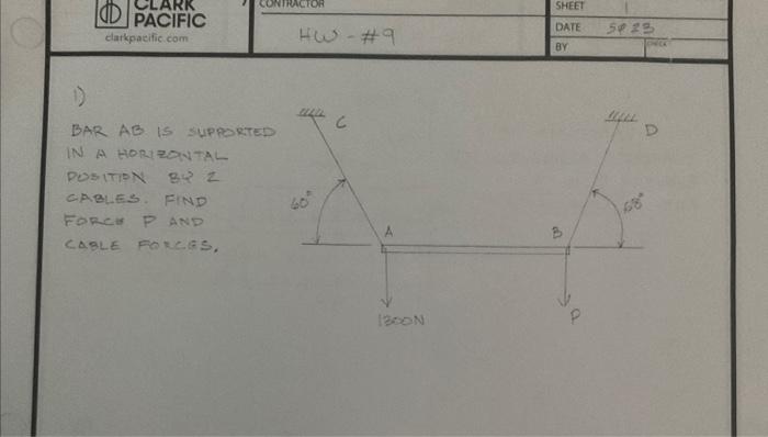 Solved This class is about engineering statics. Can you help | Chegg.com
