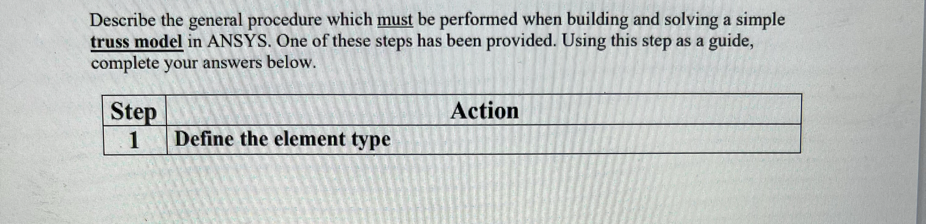 Solved Describe the general procedure which must be | Chegg.com