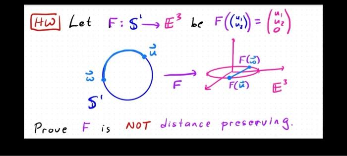 HW Let \( F: \mathbb{S}^{\prime} \rightarrow \mathbb{E}^{3} \) be \( F\left(\left(\begin{array}{l}u_{1} \\ u_{2}\end{array}\r