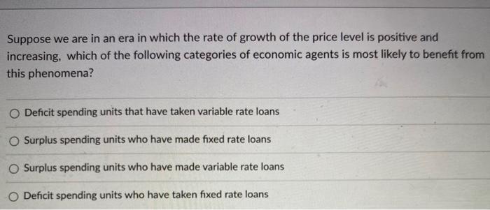 Solved Suppose we are in an era in which the rate of growth | Chegg.com
