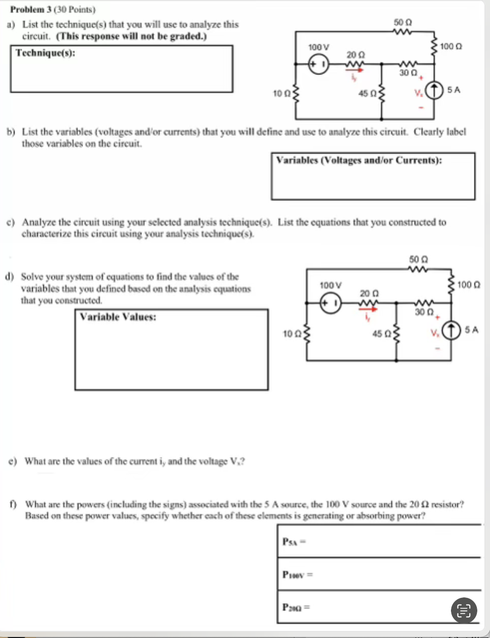 Solved Problem 3 (30 ﻿Points)a) ﻿List the technique(s) ﻿that | Chegg.com