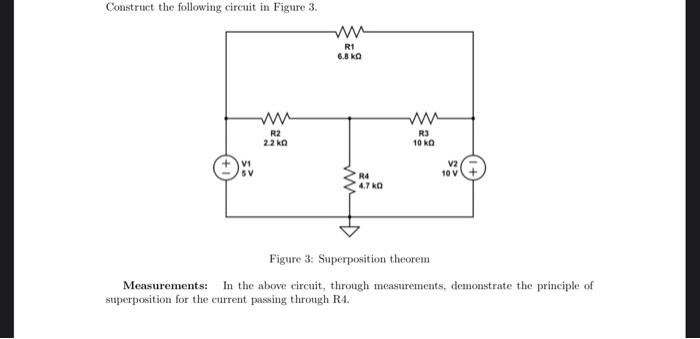 Solved Construct the following circuit in Figure 3. Figure | Chegg.com
