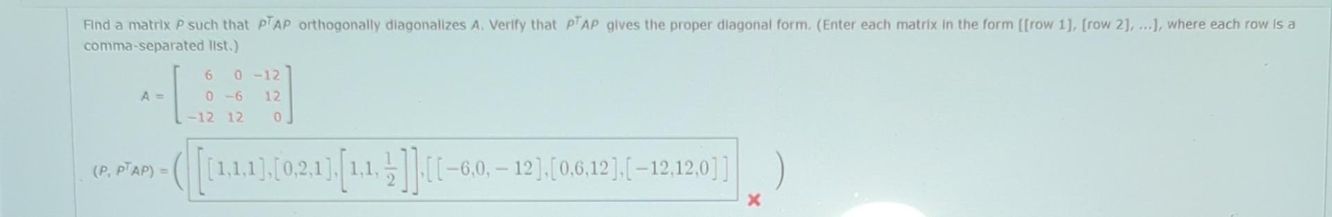 Solved Find a matrix P such that P⊤AP orthogonally | Chegg.com