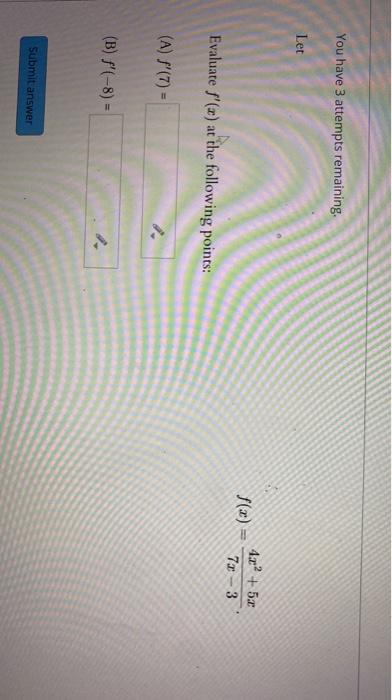 Solved You have 3 attempts remaining. Let 4.c? + 5.0 $(2) = | Chegg.com