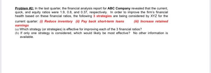 Solved Problem #2: In The Last Quarter, The Financial | Chegg.com