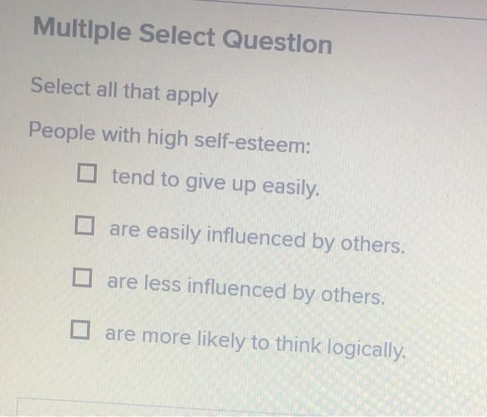 Solved Multiple Select Question Select All That Apply People | Chegg.com