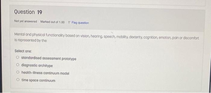 Solved Question 19 Not Yet Answered Marked Out Of 1 00 Flag