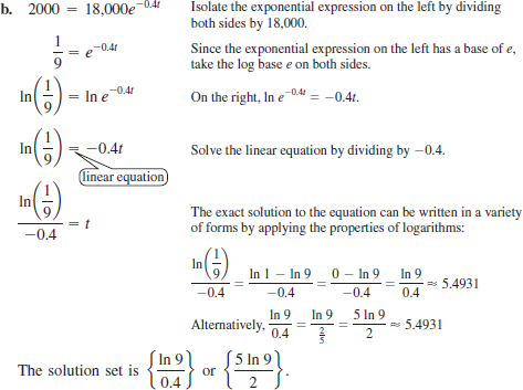 Solved Solve The Equation Write The Solution Set With The Exact Chegg Com
