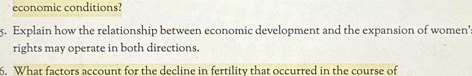 Solved 5. ﻿Explain how the relationship between economic | Chegg.com