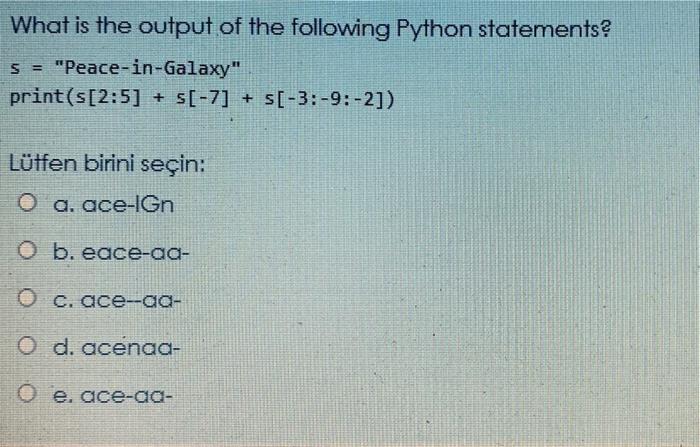Solved Which of the following Python statements creates a | Chegg.com