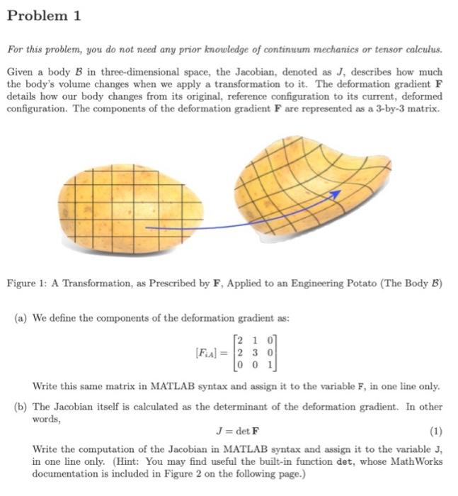 Solved Problem 1 For this problem, you do not need any prior | Chegg.com