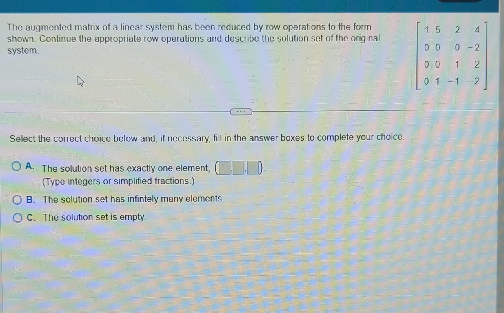 Solved Select the correct choice below and, if necessary, | Chegg.com