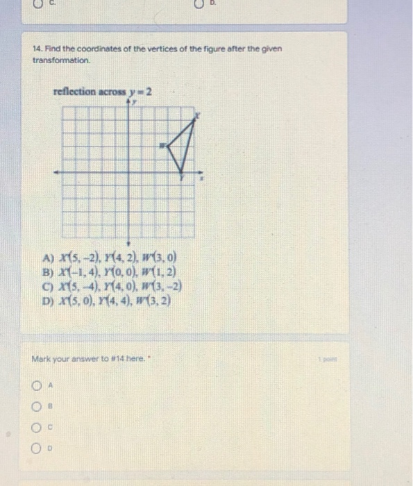 Solved S C 14 Find The Coordinates Of The Vertices Of The Chegg Com