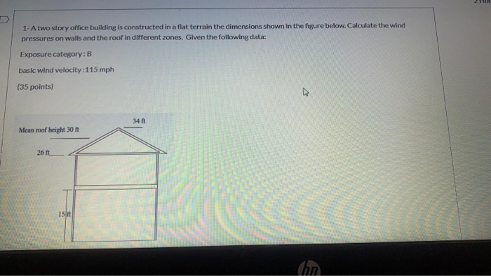 Solved 1- A two story office building is constructed in a | Chegg.com
