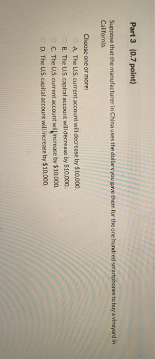 Solved See page 6E 12 Question (2 points) Suppose you are an | Chegg.com