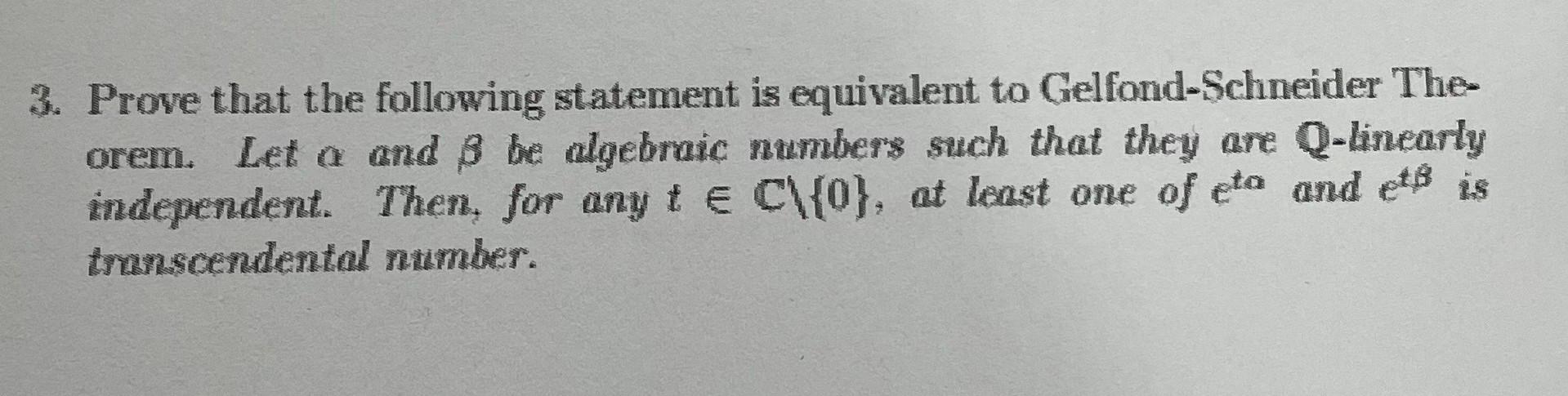 Solved Prove that the following statement is equivalent to