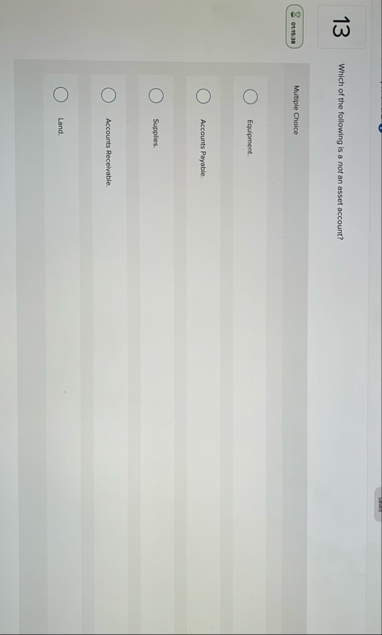 Solved 13Which of the following is a not an asset | Chegg.com
