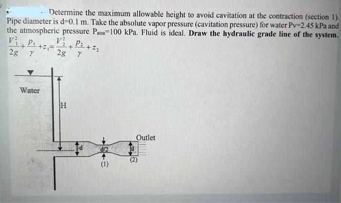 Solved -. Determine the maximum allowable height to avoid | Chegg.com