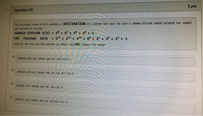 Solved Question 19 5 pts THE FOLLOWING DATA GENERATED AT THE | Chegg.com