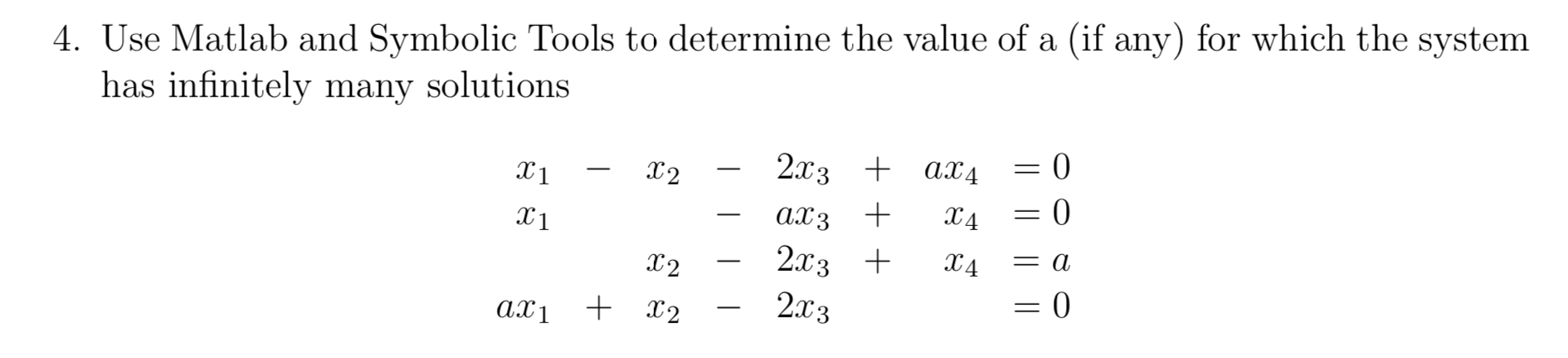 Solved Use Matlab and Symbolic Tools to determine the value | Chegg.com