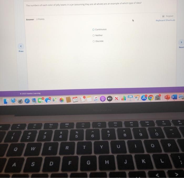 Solved The numbers of each color of jelly beans in a jar