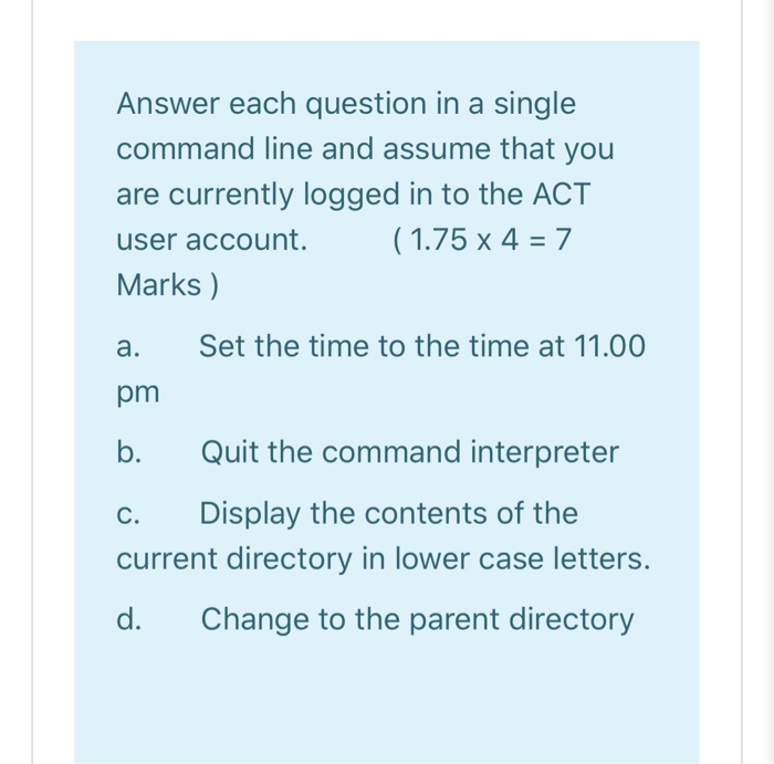 Solved The Answer Must Be Solved By Command Prompt And It's | Chegg.com