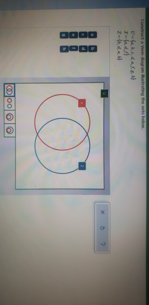 Solved Construct A Venn Diagram Illustrating The Sets Below 