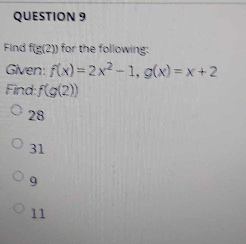 Solved Question 9 Find Fle 2 For The Following Given F X