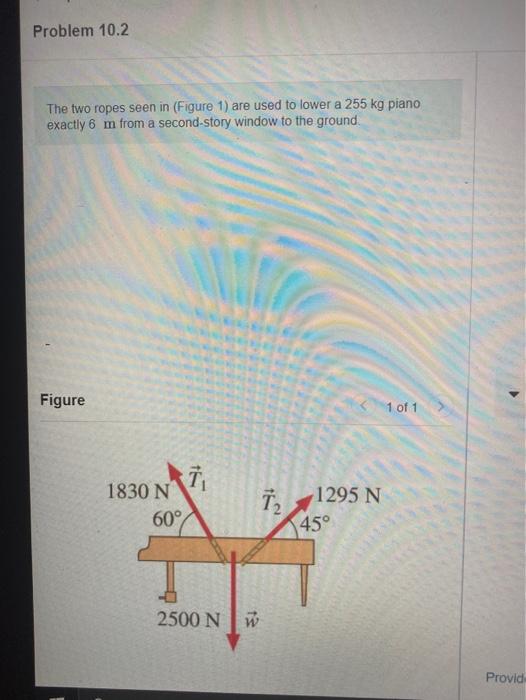 Solved Problem 10.2 The two ropes seen in (Figure 1) are | Chegg.com