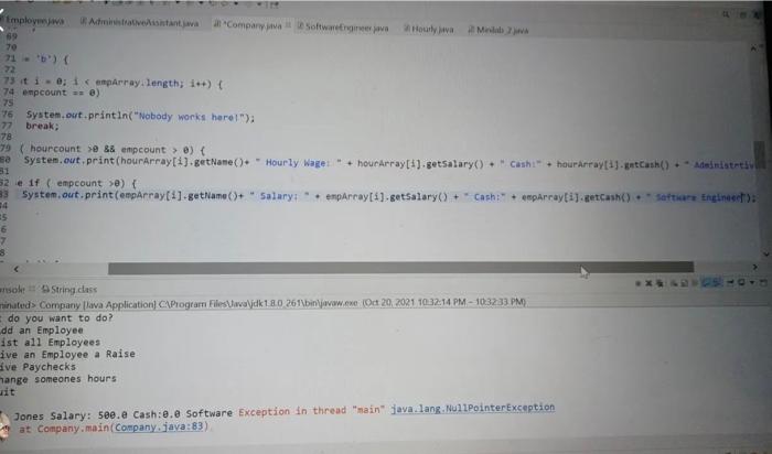 would you be able to assist with this coding error on | Chegg.com