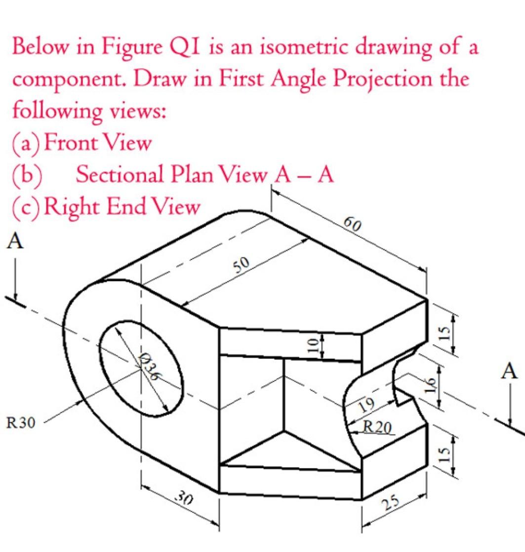 engineering graphics isometric projection