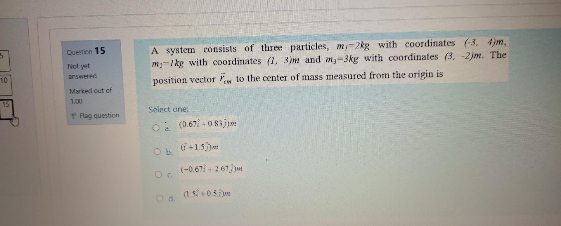 Solved Question 15 5 Not yet A system consists of three | Chegg.com