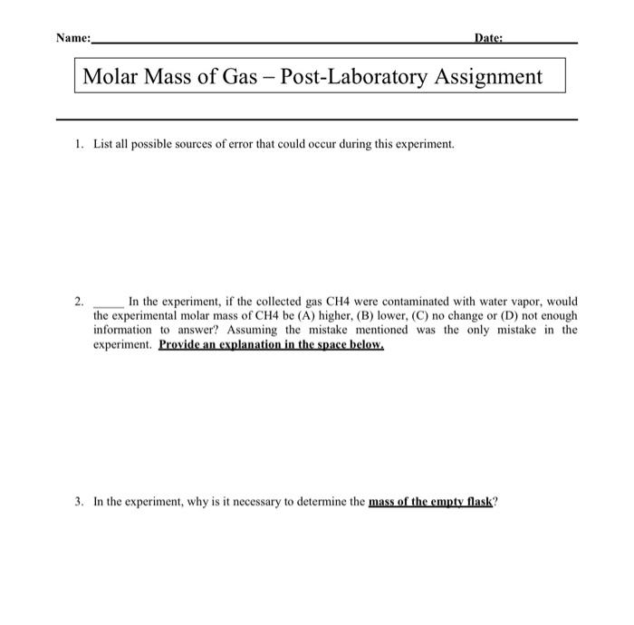 possible sources of error in an experiment