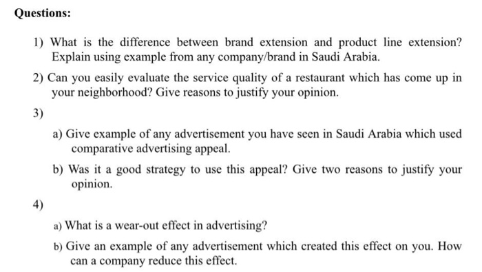 Solved Questions: 1) What is the difference between brand | Chegg.com