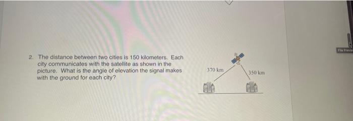 Solved FP 2. The distance between two cities is 150 | Chegg.com