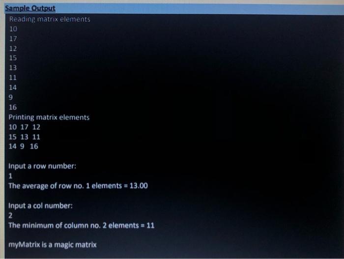 Solved Exercise 3 - Matrix operations with functions (3 | Chegg.com