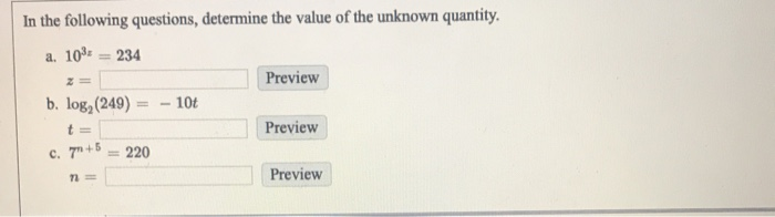 Solved In The Following Questions, Determine The Value Of | Chegg.com