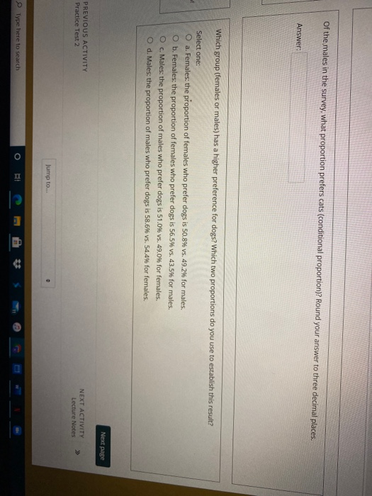 Solved A survey was conducted to investigate whether the | Chegg.com