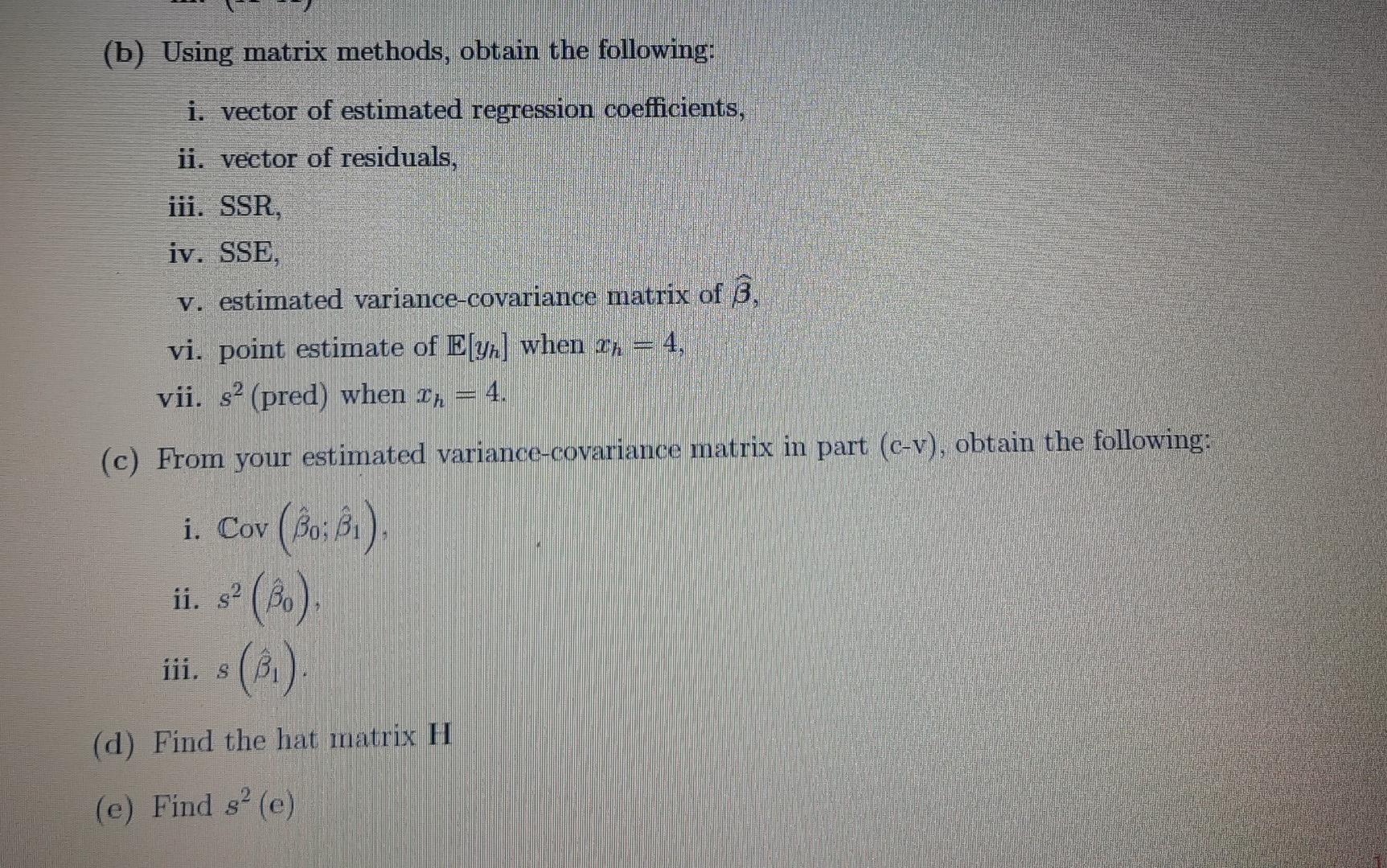 Solved Question 3. Use the data set below and answer the | Chegg.com
