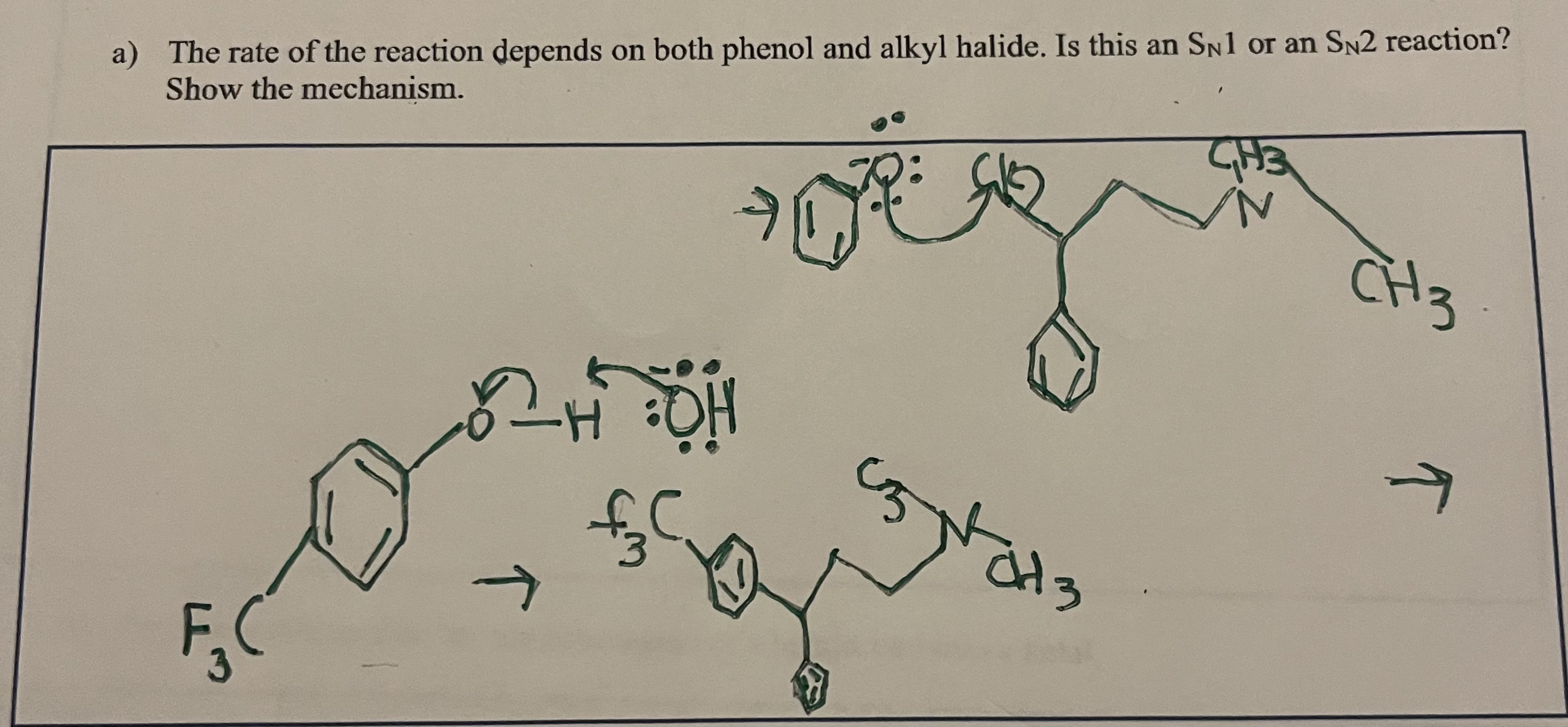 Solved a) ﻿The rate of the reaction depends on both phenol | Chegg.com