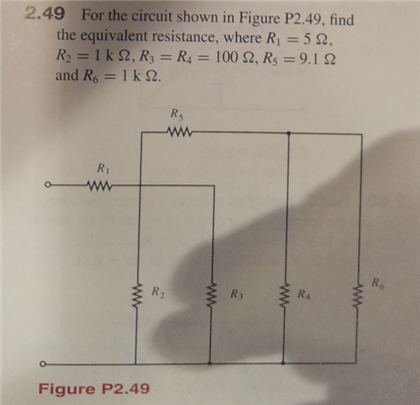 Solved For the circuit shown in Figure P2.49, find the | Chegg.com
