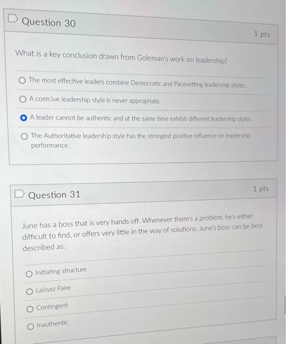 Solved D Question 30 1 pts What is a key conclusion drawn | Chegg.com