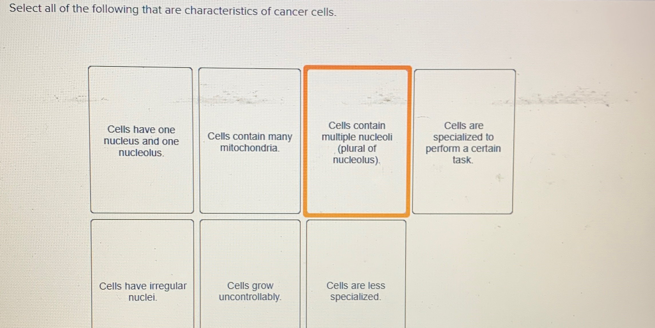 Solved Select all of the following that are characteristics | Chegg.com