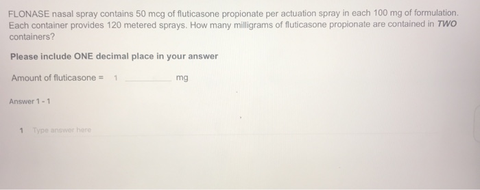 Flonase 50 mg