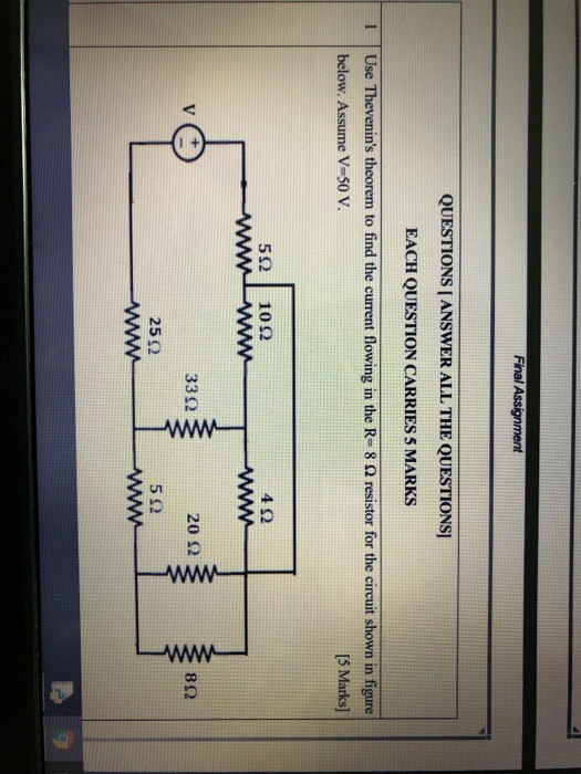 Solved Find the current flowing through and voltage across | Chegg.com