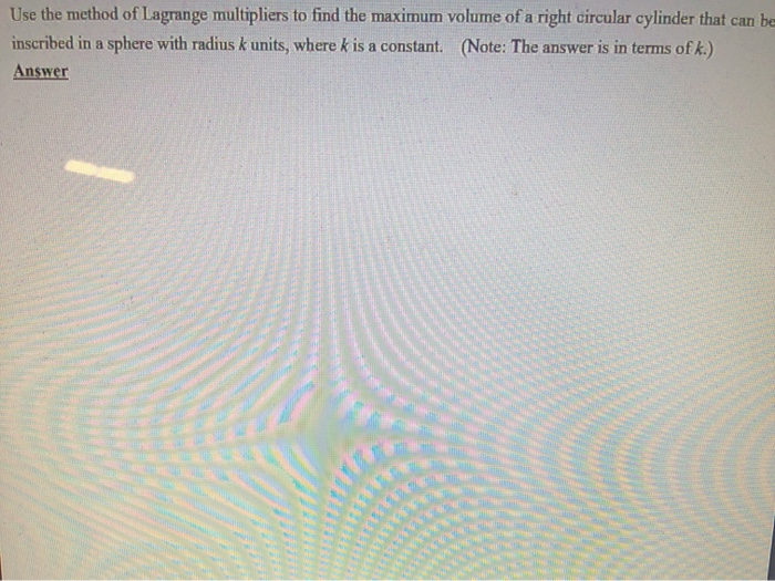 Solved Use the method of Lagrange multipliers to find the | Chegg.com