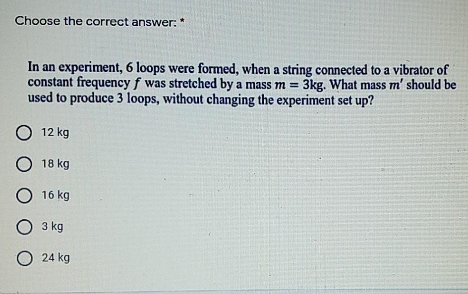 Solved Choose The Correct Answer: * In An Experiment, 6 | Chegg.com