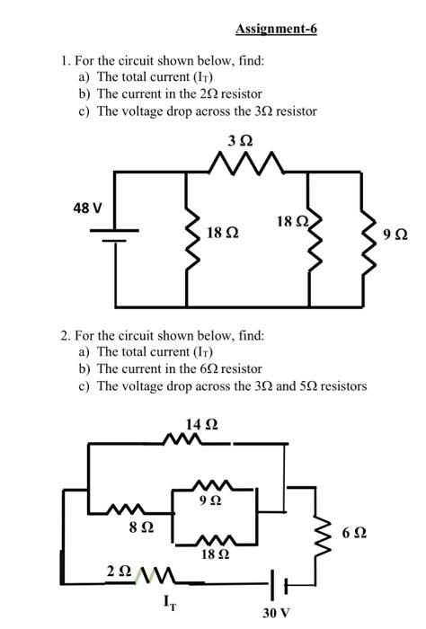 Solved Assignment-6 1. For the circuit shown below, find: a) | Chegg.com