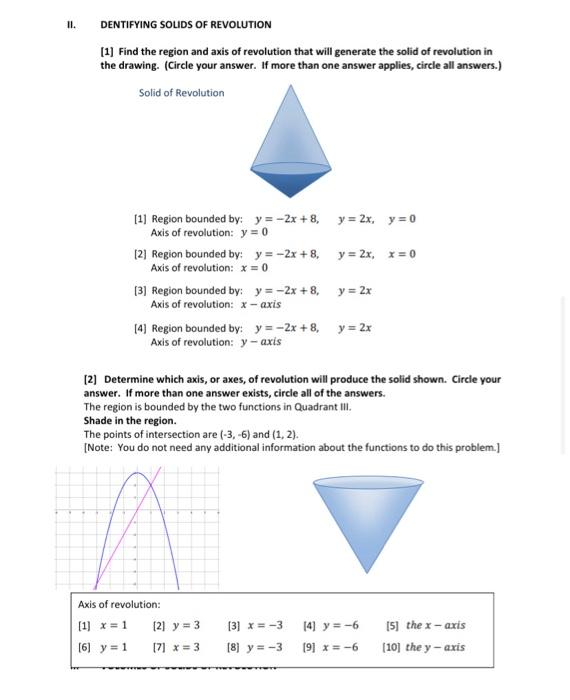 Solved L. AREAS OF REGIONS For sach problem: Shade in the | Chegg.com